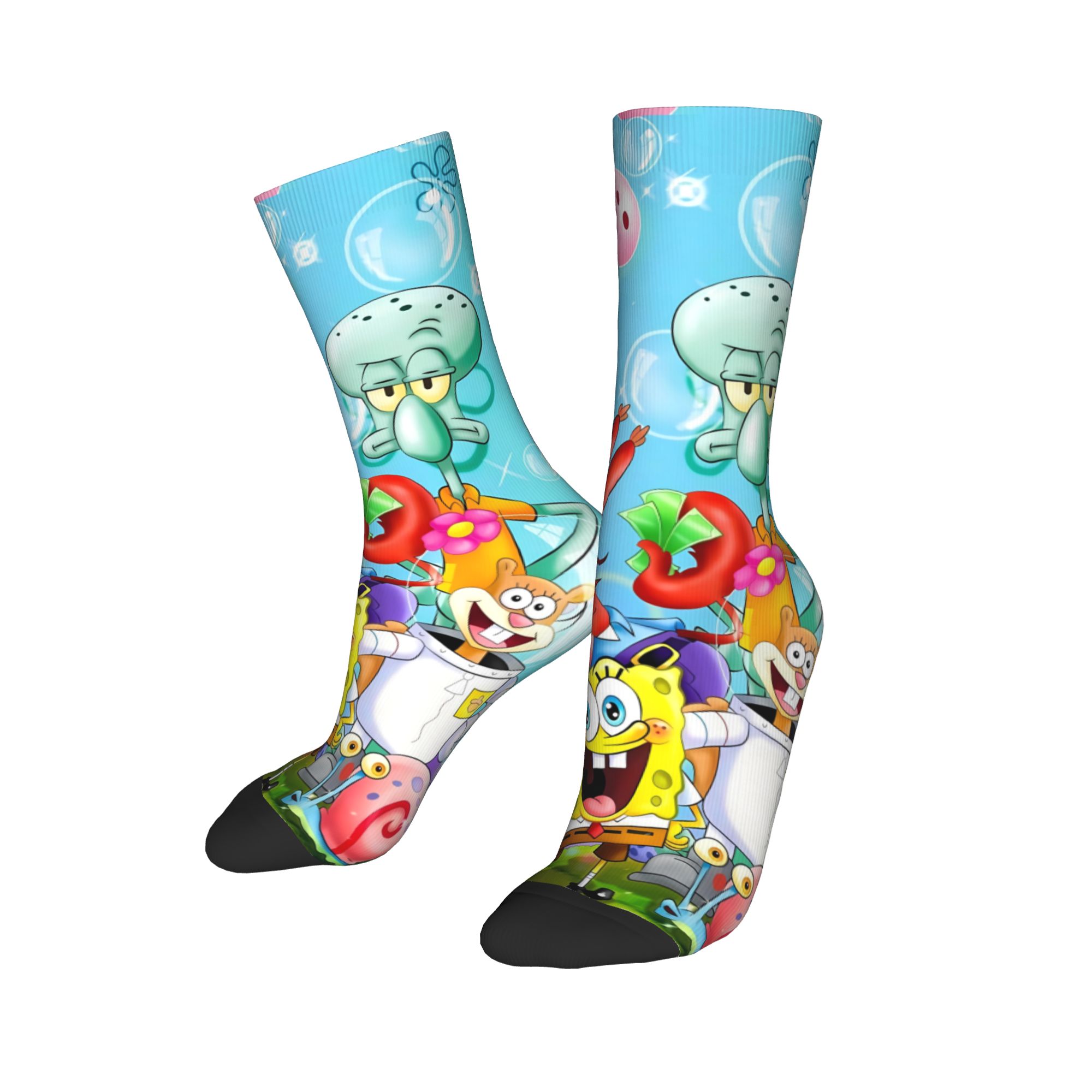 Outdoor Sportsman Group - Herrensocken SpongeBob Schwammkopf Gruppenmotiv Strümpfe Frühling