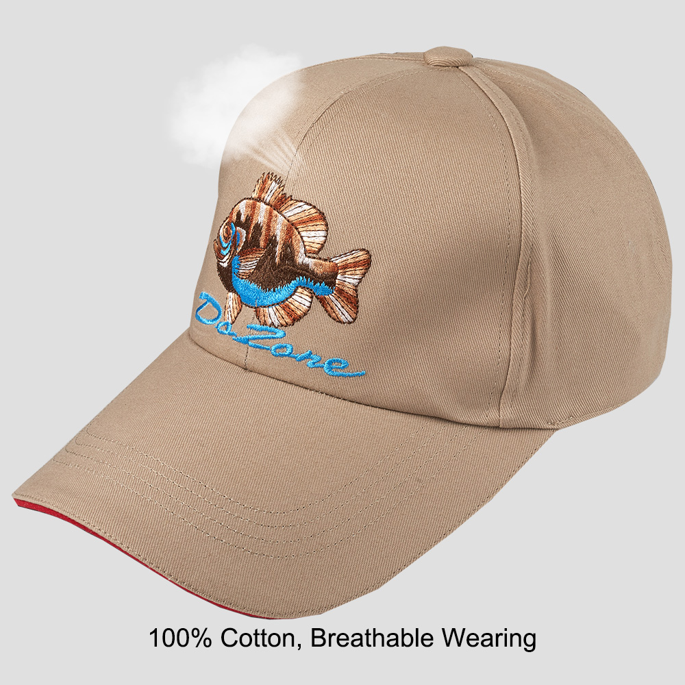 Outdoor Sport Hat - Braune Sommermütze aus Baumwolle, modisch, atmungsaktiv,