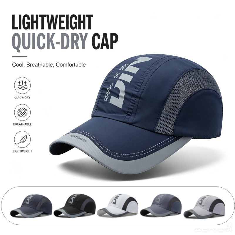 Outdoor Sport Hat - Schnell Trocknende Sportkappe für Herren Leichte
