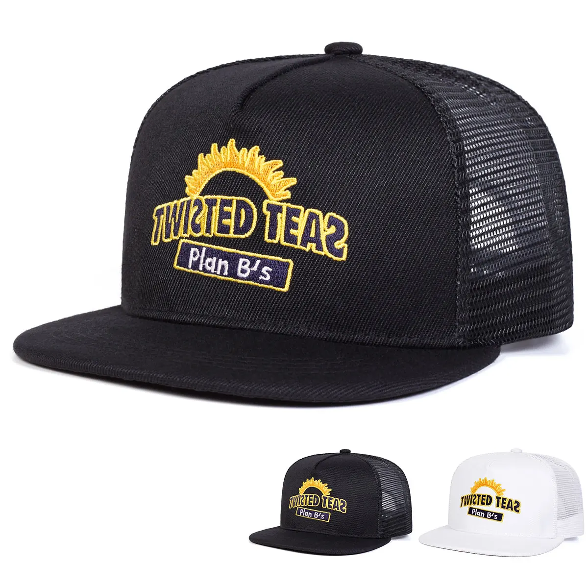Outdoor Sports Net - Unisex TWISTED TEAS Hip-Hop-Netzhüte mit Stickerei
