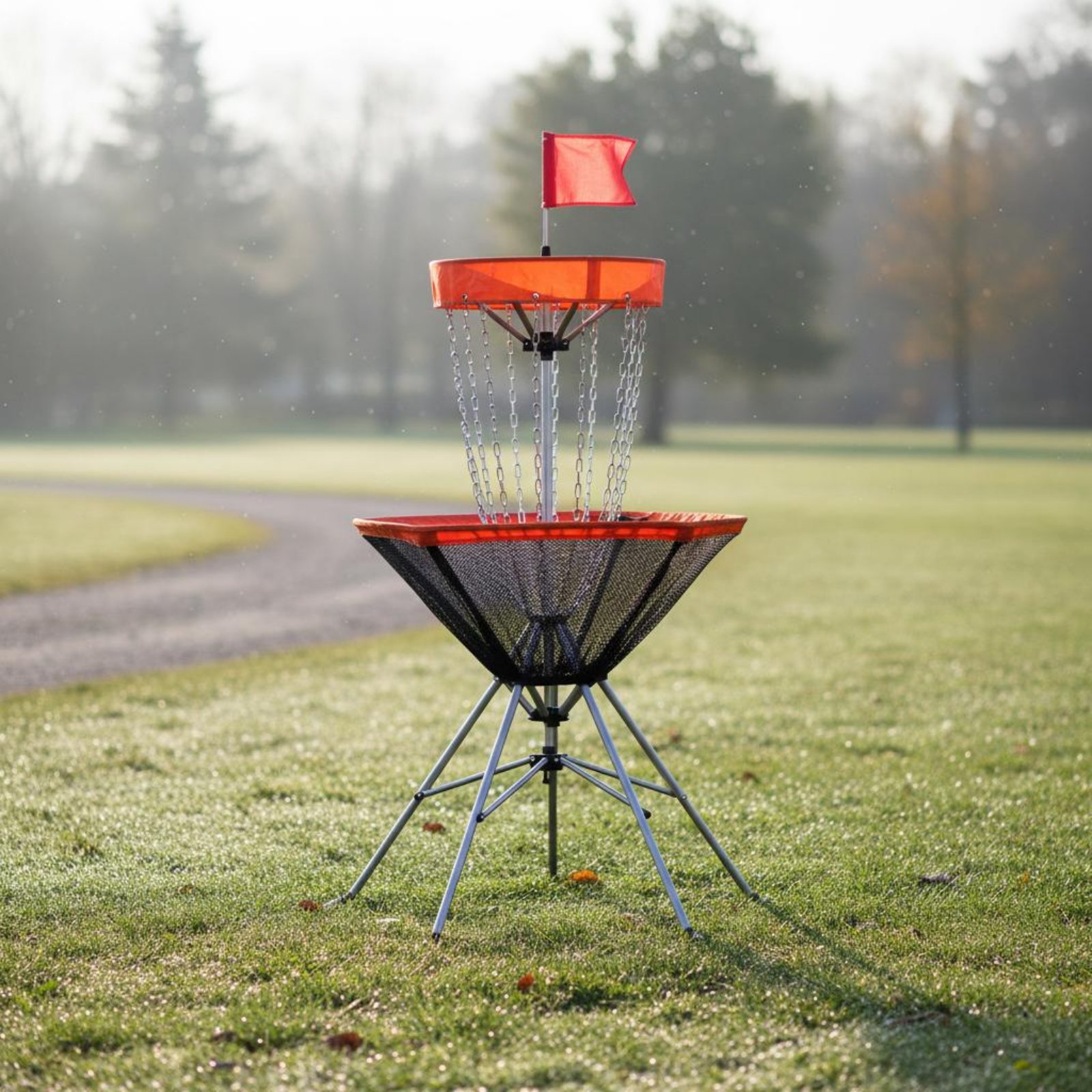 Outdoor Sports Net - Zusammenklappbares Ziernetz, faltbarer Ziernetzständer, Metall-Wurfrahmen, für