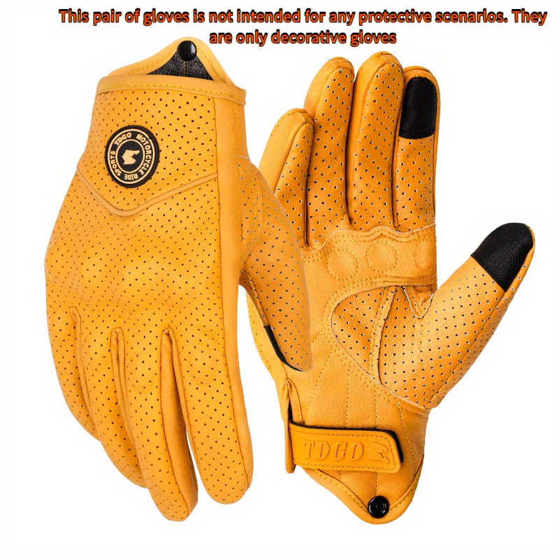 Horse Riding Glove - Motorradhandschuhe, winddicht und wasserdicht, Leder, Herren-Reithandschuhe,