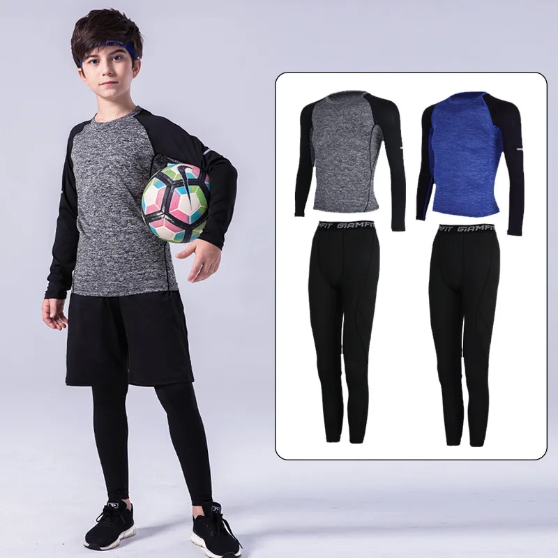 Outdoor Sports Leisure - Kinder Sport Kleidung Kompression Läuft Sportswear-Set