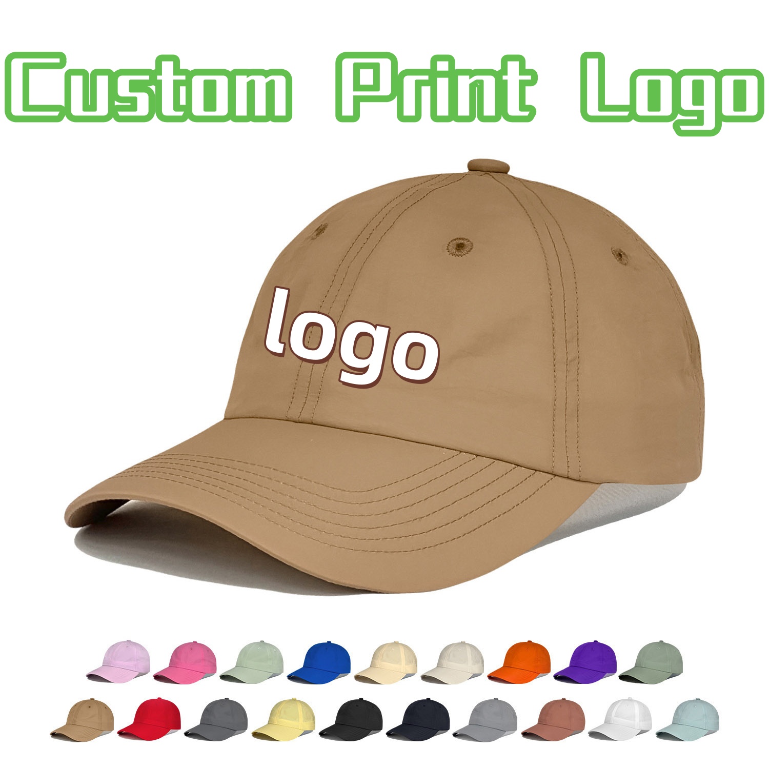 Outdoor Sport Hat - Personalisierte bedruckte Baseballkappe mit Logo für