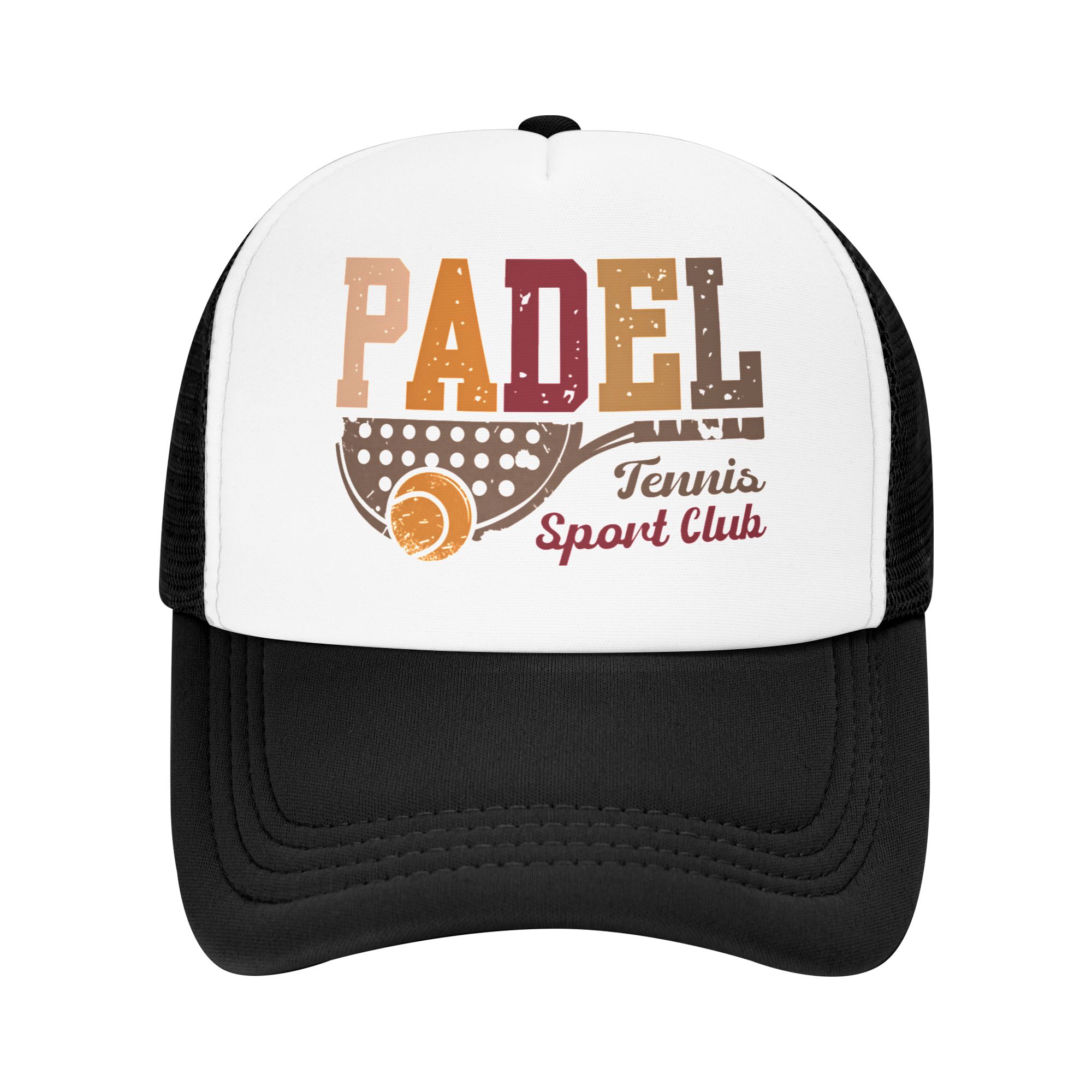 Outdoor Sport Hat - Klassische Unisex Padel-Tennis Sportclub Trucker-Mütze für