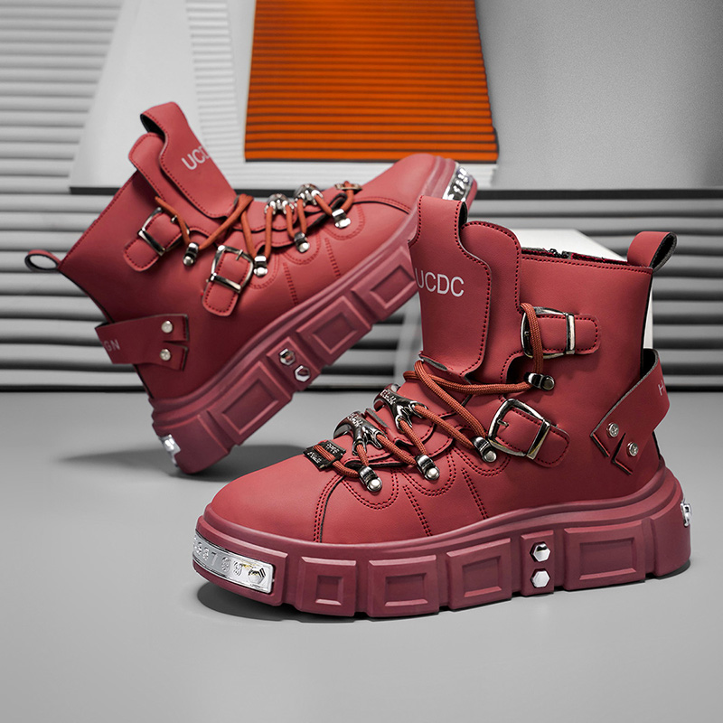 Outdoor Sports Leisure - Herren-High-Top-Stiefel mit Stoffinnenfutter, bieten hohen Komfort,