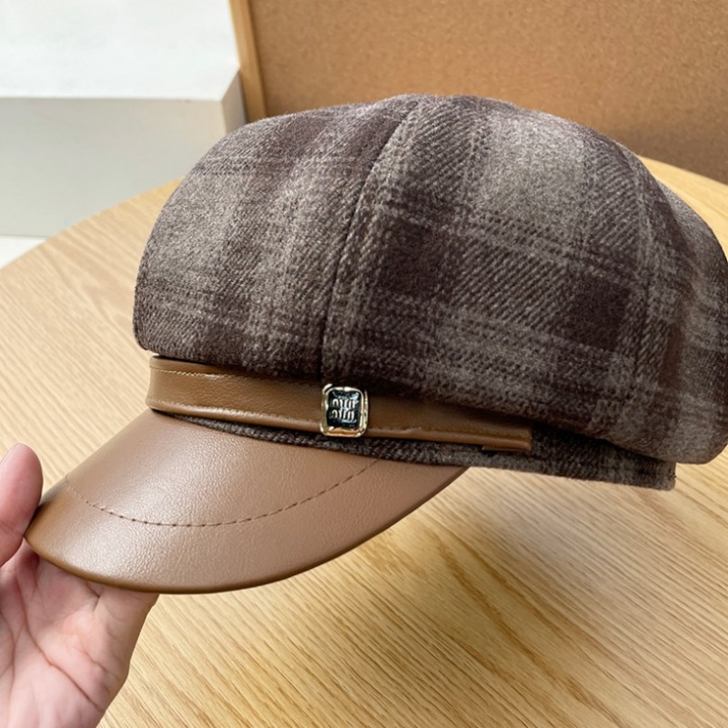 Neue pu Leder Patchwork Gitter – Outdoor Sport Hat Bewertung und Preis