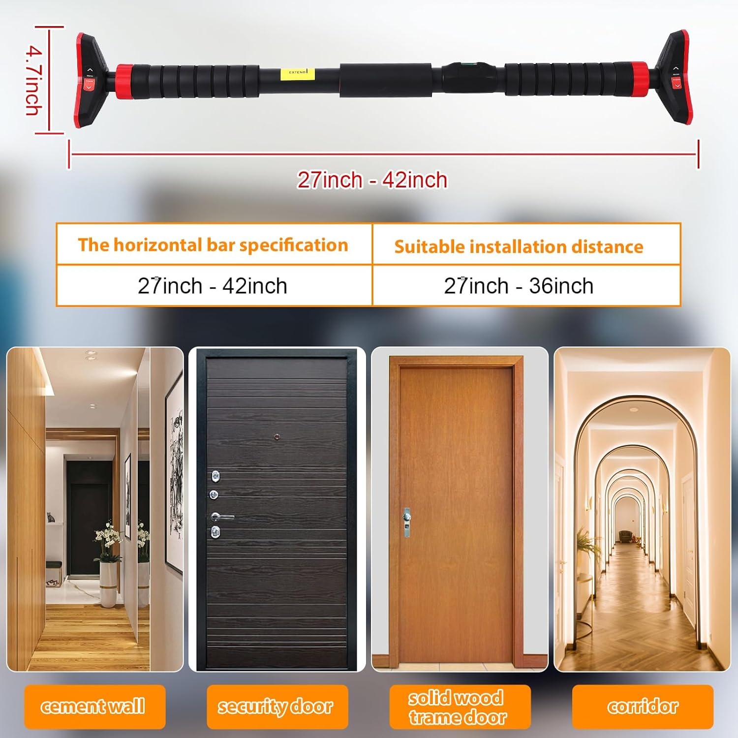 Klimmzugstange für Türrahmen m – Chin Bar Doorway Bewertung und Preis