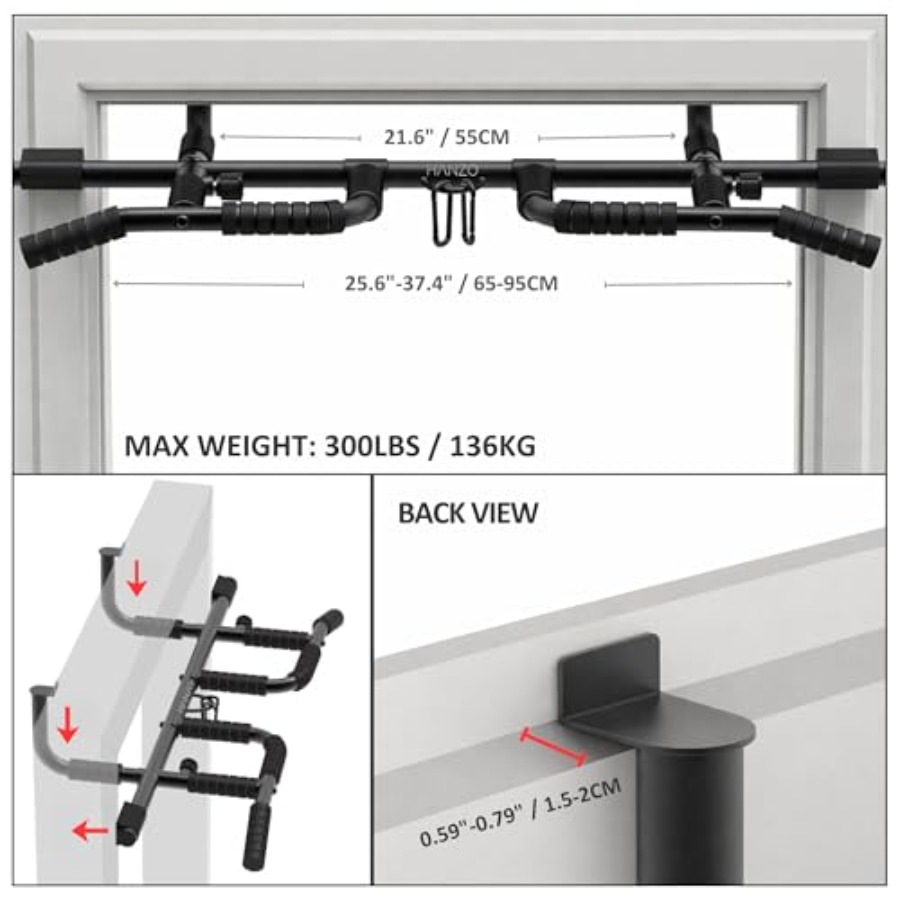 Türklimmzugstange-Set mit Aufh – Chin Bar Doorway Bewertung und Preis